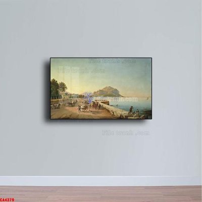 File tranh Tranh sơn dầu phong cảnh châu âu CA4379 (gốc) chủ đề thành phố