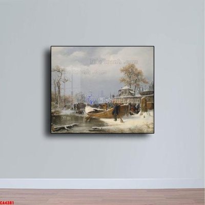 Tải file Tranh sơn dầu phong cảnh châu âu CA4381 (gốc) chủ đề tâm linh