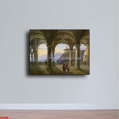 File gốc Tranh sơn dầu phong cảnh châu âu CA4395 (cho in ấn) từ kho Filetranh