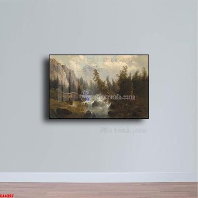 File PSD Tranh sơn dầu phong cảnh châu âu CA4397 (bản gốc) độ phân giải cao