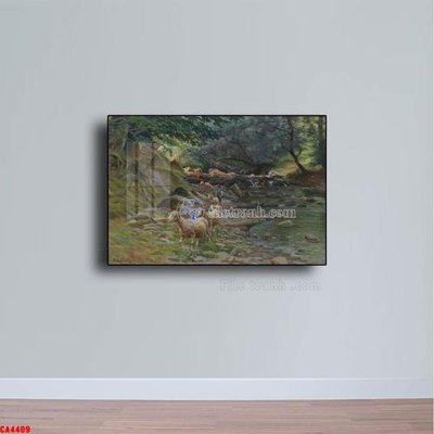 Hình ảnh file gốc in lụa Tranh sơn dầu phong cảnh châu âu CA4409