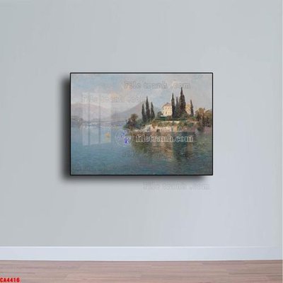 File PSD Tranh sơn dầu phong cảnh châu âu CA4416 (chất lượng in ấn)