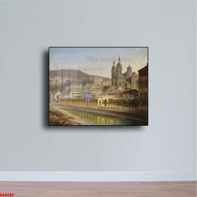 Download file Tranh sơn dầu phong cảnh châu âu CA4432 (chuẩn in) Tranh sơn dầu phong cảnh châu âu CA4432