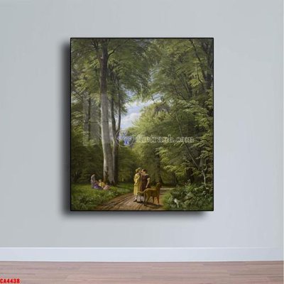 Tải file Tranh sơn dầu phong cảnh châu âu CA4438 (gốc) in tranh tráng gương