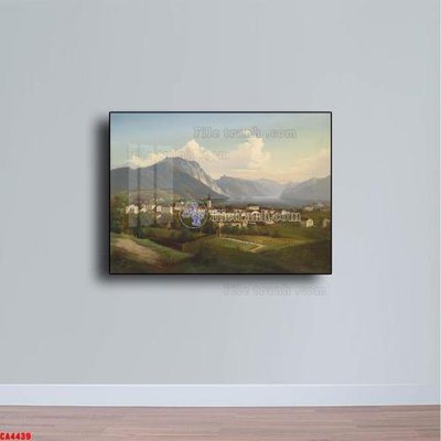 File tranh Tranh sơn dầu phong cảnh châu âu CA4439 (gốc) chủ đề động vật