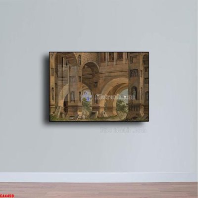 File tranh in trần Tranh sơn dầu phong cảnh châu âu CA4459 (ảnh gốc siêu nét)