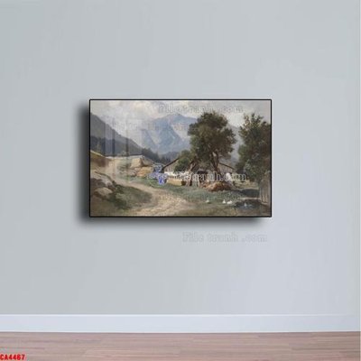 File tranh Tranh sơn dầu phong cảnh châu âu CA4467 (ảnh gốc) không bị mờ