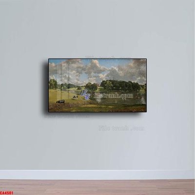 File gốc Tranh sơn dầu phong cảnh châu âu CA4501 (trang trí) cho phòng khách