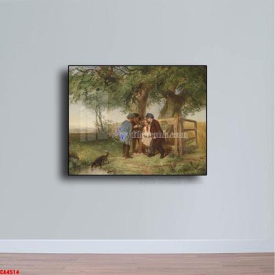 Hình ảnh file gốc Tranh sơn dầu phong cảnh châu âu CA4514 (chất lượng cao)