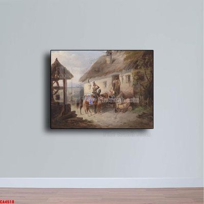 File gốc in ấn Tranh sơn dầu phong cảnh châu âu CA4518 chất lượng vượt trội