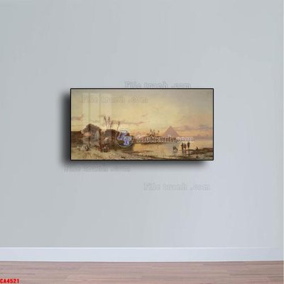 File gốc Tranh sơn dầu phong cảnh châu âu CA4521 (cho in ấn) độc quyền