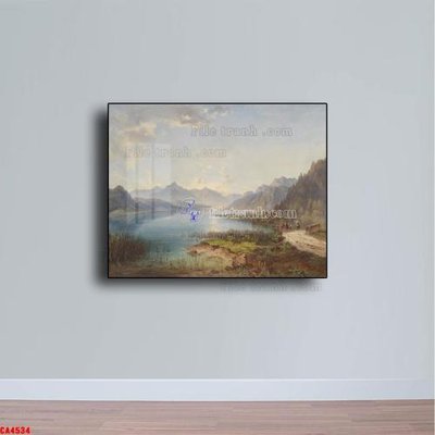 File gốc Tranh sơn dầu phong cảnh châu âu CA4534 (in lụa) họa tiết 3D