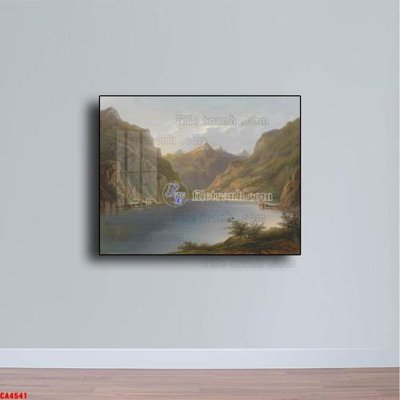 File tranh in tráng gương Tranh sơn dầu phong cảnh châu âu CA4541 (siêu nét)