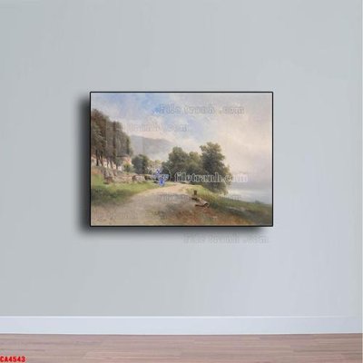 Tệp tin gốc Tranh sơn dầu phong cảnh châu âu CA4543 (dùng cho in) Tranh sơn dầu phong cảnh châu âu CA4543