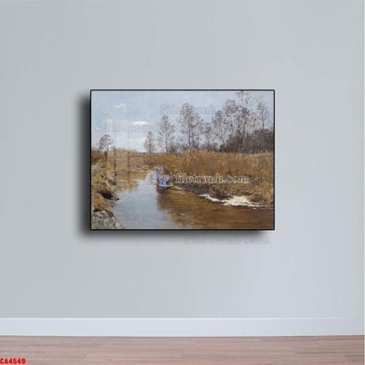 Download file Tranh sơn dầu phong cảnh châu âu CA4549 (gốc) in mica bàn thờ