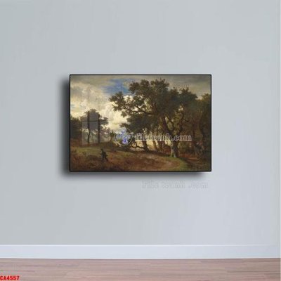 Chi tiết file ảnh Tranh sơn dầu phong cảnh châu âu CA4557 sắc nét