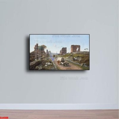 Chi tiết file ảnh Tranh sơn dầu phong cảnh châu âu CA4566 sắc nét