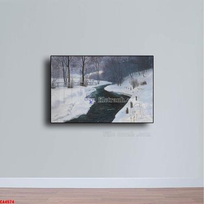 File gốc Tranh sơn dầu phong cảnh châu âu CA4574 (in lụa) chi tiết cao