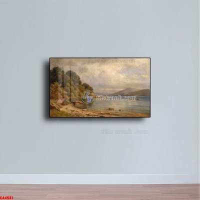 Download file gốc Tranh sơn dầu phong cảnh châu âu CA4581 (in lụa) tranh 3D