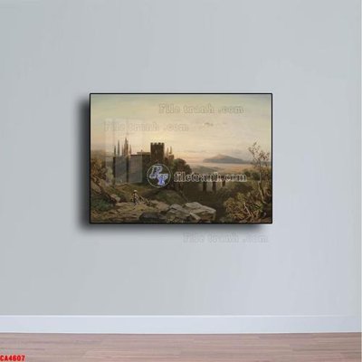 File tranh Tranh sơn dầu phong cảnh châu âu CA4607 (gốc) phong cách tối giản