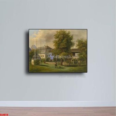 File gốc Tranh sơn dầu phong cảnh châu âu CA4610 (phong cách) cổ điển