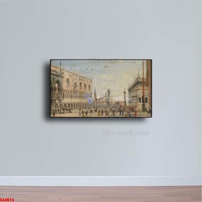 File gốc Tranh sơn dầu phong cảnh châu âu CA4615 (cho in ấn) từ kho Filetranh