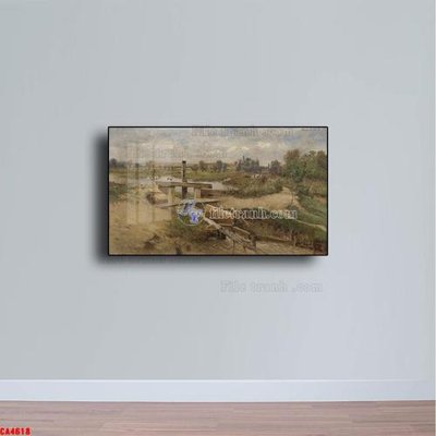 File in ấn cao cấp Tranh sơn dầu phong cảnh châu âu CA4618 (file gốc)