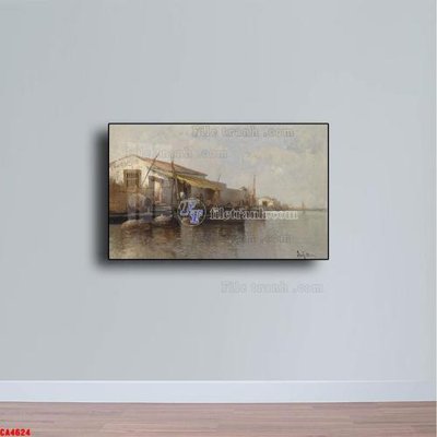 Tải file Tranh sơn dầu phong cảnh châu âu CA4624 (PSD) cho in tranh 3D