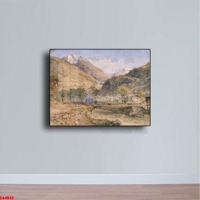 Cung cấp file tranh gốc Tranh sơn dầu phong cảnh châu âu CA4642 độc quyền