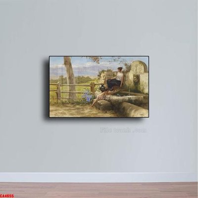 File gốc Tranh sơn dầu phong cảnh châu âu CA4655 (Filetranh.com) Tranh sơn dầu phong cảnh châu âu CA4655