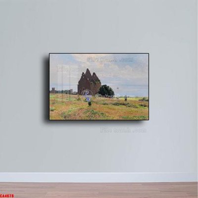 File tranh gốc PSD Tranh sơn dầu phong cảnh châu âu CA4678 còn nguyên layer