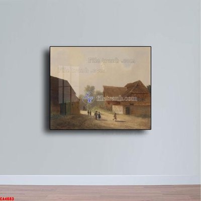 Tải file Tranh sơn dầu phong cảnh châu âu CA4683 (ảnh gốc) in tranh kính