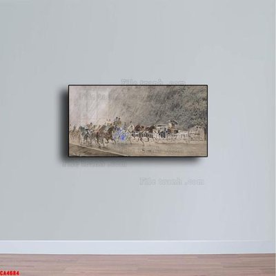 File in trần Tranh sơn dầu phong cảnh châu âu CA4684 (file gốc) xuyên sáng