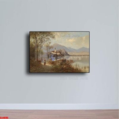 Tệp tin gốc Tranh sơn dầu phong cảnh châu âu CA4695 (chất lượng cao) Tranh sơn dầu phong cảnh châu âu CA4695