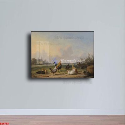 File PSD in ấn Tranh sơn dầu phong cảnh châu âu CA4713 (chất lượng cao)