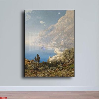 File tranh Tranh sơn dầu phong cảnh châu âu CA4722 (bản gốc) treo phòng ăn