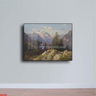 File gốc Tranh sơn dầu phong cảnh châu âu CA4725 (phong cách) tối giản