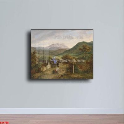 File gốc Tranh sơn dầu phong cảnh châu âu CA4728 (in 3D) cho trang trí
