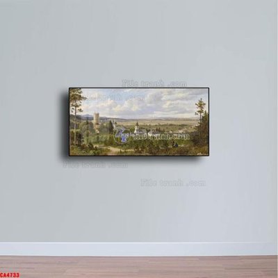 File tranh gốc Tranh sơn dầu phong cảnh châu âu CA4733 chủ đề hiện đại