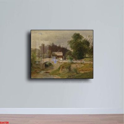 File gốc Tranh sơn dầu phong cảnh châu âu CA4736 (in mica) làm quà tặng