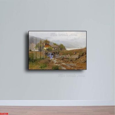 File gốc Tranh sơn dầu phong cảnh châu âu CA4749 (thiết kế) cho in ấn