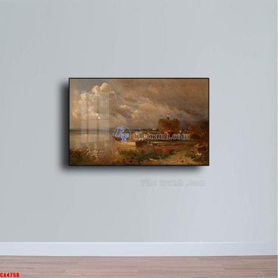 File gốc Tranh sơn dầu phong cảnh châu âu CA4758 (PNG) không nền chất lượng