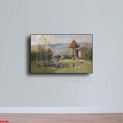 File gốc Tranh sơn dầu phong cảnh châu âu CA4765 (thiết kế) độc quyền
