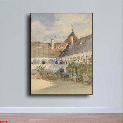 File gốc Tranh sơn dầu phong cảnh châu âu CA4767 (phong cách) tối giản