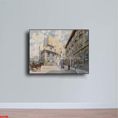 File PSD Tranh sơn dầu phong cảnh châu âu CA4780 (gốc) tách lớp chi tiết