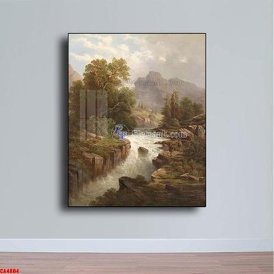 Tải file gốc Tranh sơn dầu phong cảnh châu âu CA4804 (in khổ lớn) không mờ