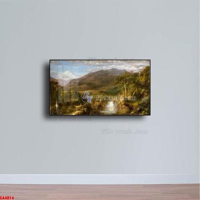 File PSD Tranh sơn dầu phong cảnh châu âu CA4814 (bản gốc) cho nhà in