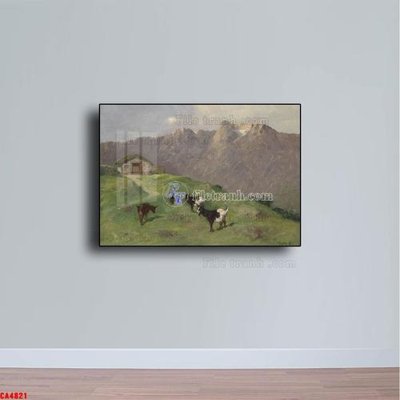 File tranh gốc Tranh sơn dầu phong cảnh châu âu CA4821 chủ đề hiện đại