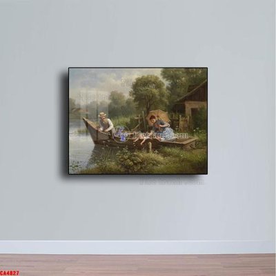 File gốc Tranh sơn dầu phong cảnh châu âu CA4827 (in mica) làm quà tặng