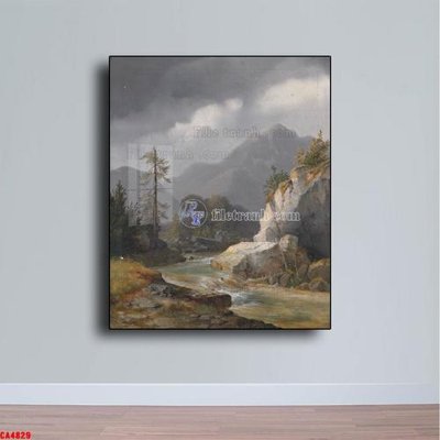 File gốc Tranh sơn dầu phong cảnh châu âu CA4829 (PNG) nền trong suốt